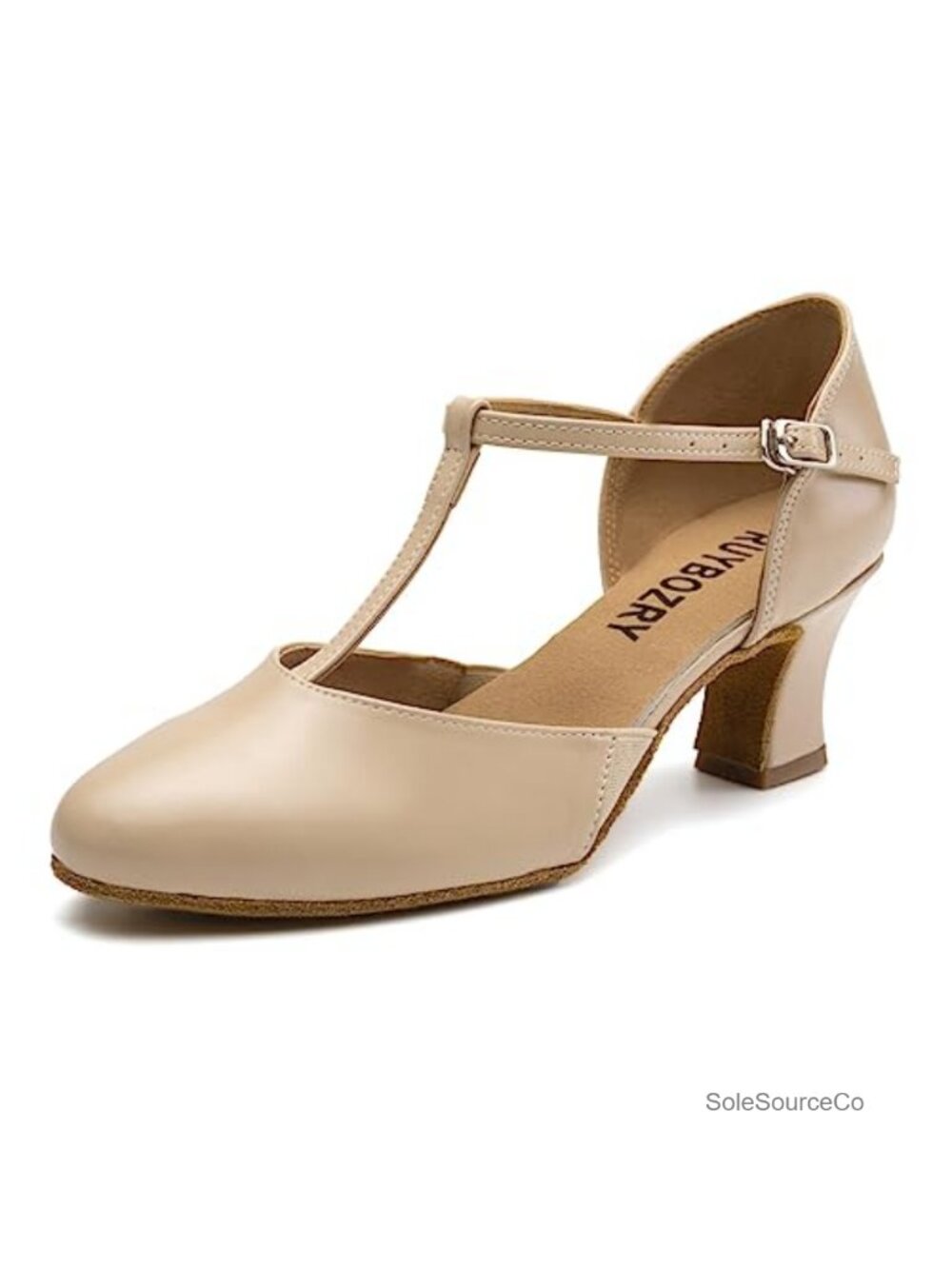 Women's T-Strap Character Dance Shoes 2.5" Block Heel